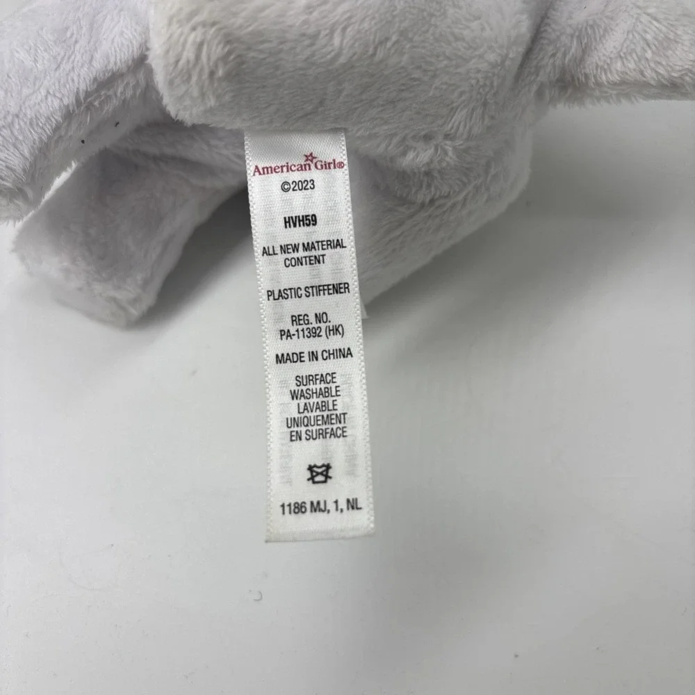American Girl Berry Brioche Bulldog Pet Dog Poseable Purple Teal 2023